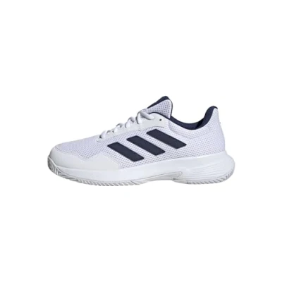 Afbeelding van adidas Unisex Game Spec 2 Tennisschoenen Non Football Low, Ftwr Wit Donkerblauw Wit, 45 1/3 EU