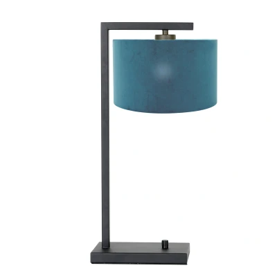 Afbeelding van Steinhauer Stang tafellamp blauw metaal 51 cm hoog