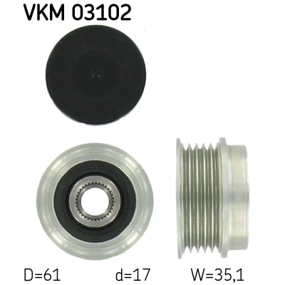 Afbeelding van Skf Vrijloop koppeling dynamo VKM 03102