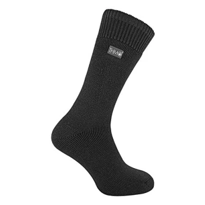 Afbeelding van THMO Fleece Gevoerde Thermo Wintersokken Voor Heren Houtskool Maat 39 45