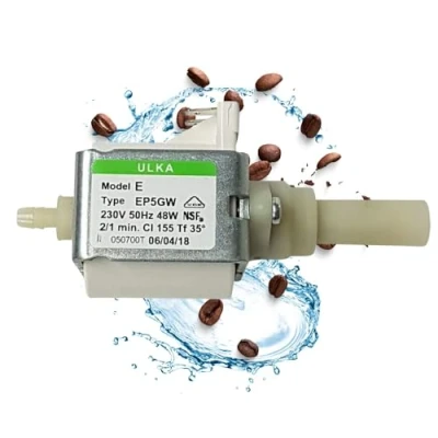 Afbeelding van Lichtblau Pomp Ulka EP5GW 48W 230V I Vervangpomp vuurvast geschikt voor Philips Saeco 996530007753 12000140, DeLonghi 5113211311, Miele 5035151 &amp; Krups MS 622743 waterpomp volautomatische