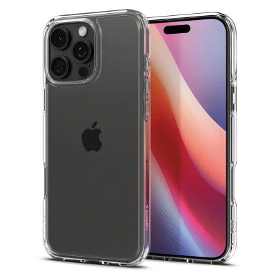 Afbeelding van Apple iPhone 16 Pro Hoesje Kunststof Spigen Hardcase/Backcover Transparant Telefoonhoesje Shockproof/Valbescherming