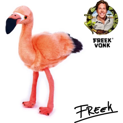 Afbeelding van Freek Vonk x BRESSER Knuffeldier Frida de Flamingo Gevuld met Gerecycled Materiaal