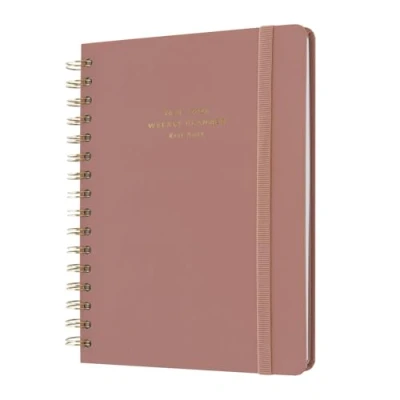 Afbeelding van Kokonote A5 Academic Diary 2025 2026 Week To View Rose Nude Planner With Stickers, Student Essentials For University, Back School Supplies