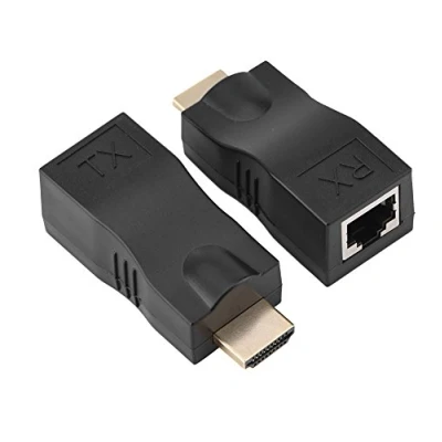 Afbeelding van 1080P HDMI extender, 30 m naar RJ45 netwerkkabel Extender Converter Repeater TX zender RX ontvanger via CAT 5e CAT6 voor HDPC 4K 2K