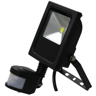 Afbeelding van 10W PIR LED Schijnwerper wit 4000K Slim