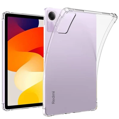 Afbeelding van Xiaomi Redmi Pad SE Hoes: iMoshion Shockproof Case Tablet Backcover,Softcase Transparant Siliconen En TPU (zacht) Hoezen Black Friday