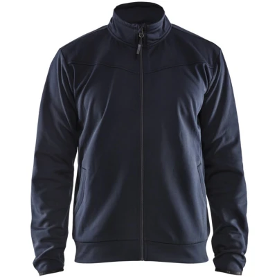 Afbeelding van Blaklader Service sweatshirt met rits 3362 2526 Donker marineblauw/Zwart S