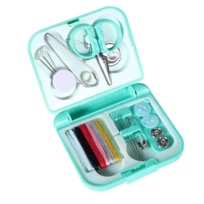 Afbeelding van Naaiset Mini Naainaalden Draagbare Naaien Accessoires Naald en Draad Kit Reizen Naainaald Met Katoen Pin