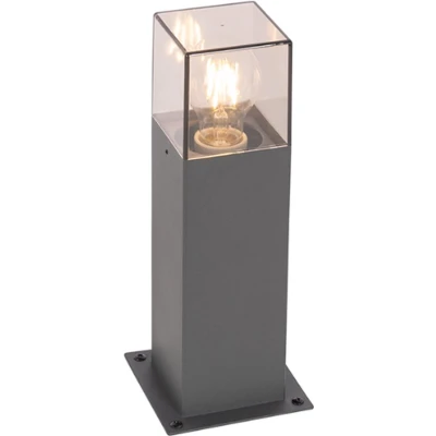 Afbeelding van QAZQA Moderne staande buitenlamp 30 cm donkergrijs IP44 Denmark