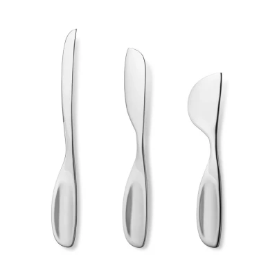 Afbeelding van Georg Jensen Alfredo kaasmessen set 3 delig