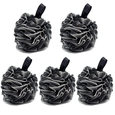 Afbeelding van 5 stuks bad douche spons JollyJelly mesh luffa dubbel lichaam scrubber borstel voor vrouwen mannen peeling huid schoon kalmerende (60 g/stuk)