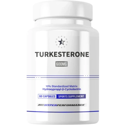 Afbeelding van Turkesterone 10% Complex met Hydroxypropyl β Cyclodextrine 60 Capsules (600mg)