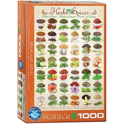 Afbeelding van Eurographics puzzel Herbs and Spices 1000 stukjes