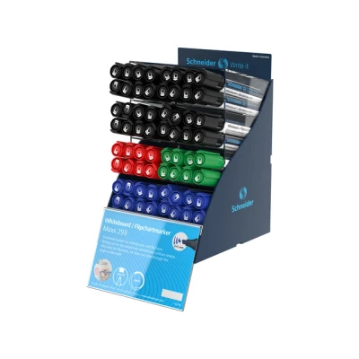 Afbeelding van Board/flipchartmarker Schneider Maxx 293 beitel punt SIS display 64st.