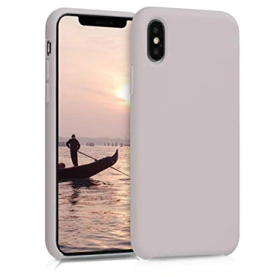 Afbeelding van kwmobile telefoonhoesje compatibel met Apple iPhone XS hoesje Zachte case voor smartphone Back cover in lichttaupe