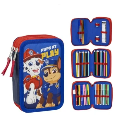 Afbeelding van Paw Patrol Tekenen Knutselen Etui Jongens Meisjes 44 Stuks