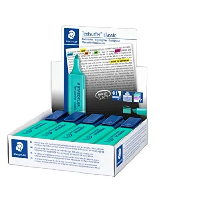 Afbeelding van Staedtler Markeerstift Textsurfer Classic turkoois (copy safe) 10 stuks