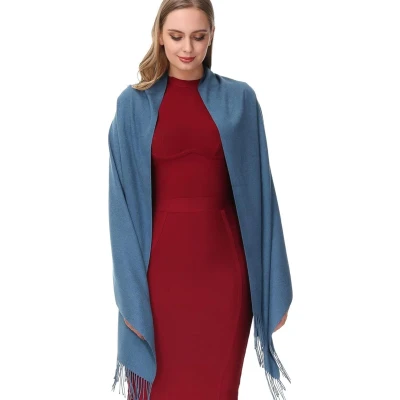 Afbeelding van Zijdezachte Sjaal Dames Blauw