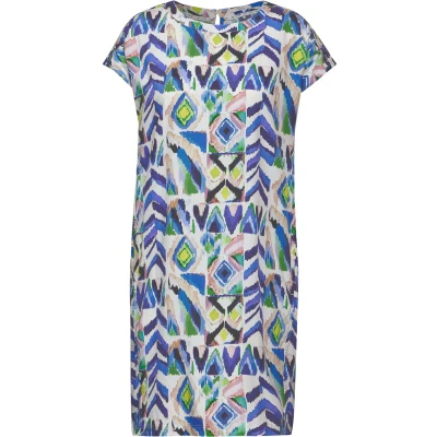 Afbeelding van Cecil Sommer Print Jerseyjurk, Dames, Maat: Large, Weiß