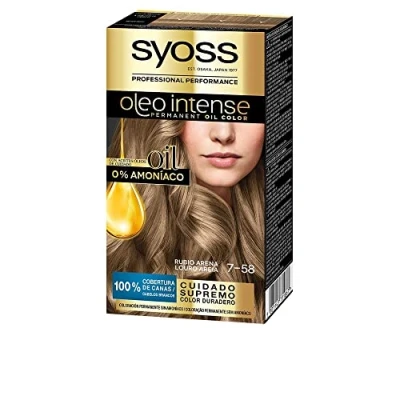 Afbeelding van Permanente Kleur Syoss Olio Intense Geen ammoniak Nº 7,58 Blond Zand