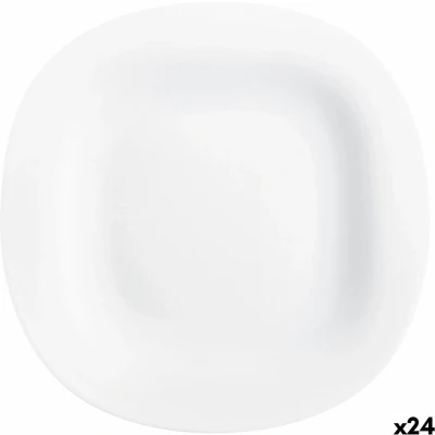 Afbeelding van Eetbord Luminarc Carine Blanco Wit Glas Ø 26 cm (24 Stuks)