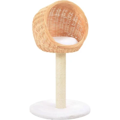 Afbeelding van vidaXL Kattenkrabpaal met sisal krabpaal natuurlijk wilgenhout