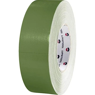 Afbeelding van TOOLCRAFT 80DT Pantsertape Olijf groen (l x b) 50 m mm 1 stuk(s)