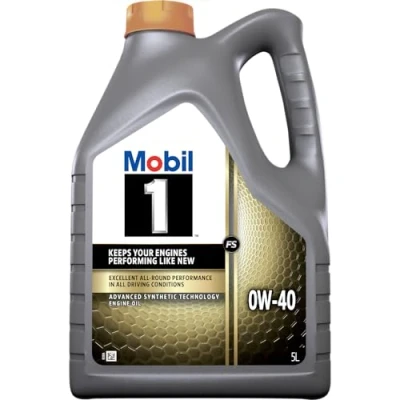 Afbeelding van Motoroliekan MOBIL1 0W 40 FS 5 L 4 seizoenen