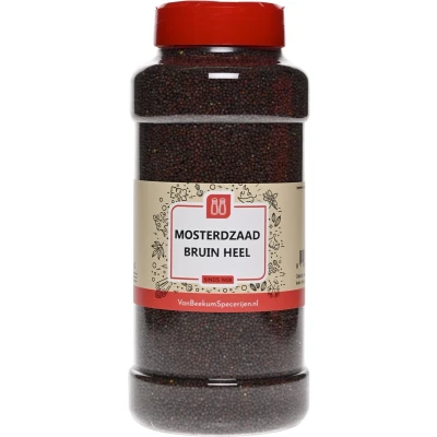 Afbeelding van Van Beekum Specerijen Mosterdzaad Bruin Heel Strooibus 700 gram