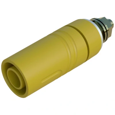 Afbeelding van SKS Hirschmann SAB 2600 G M4 Au Veiligheids labconnector, female Bus, inbouw verticaal Stift Ø: 4 mm Geel 1 stuk(s)