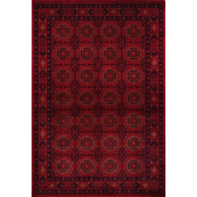 Afbeelding van Keshan Oosters Laagpolig Klassiek Vintage Vloerkleed Tapijt Rood Rechthoek Polyester 160x230 cm