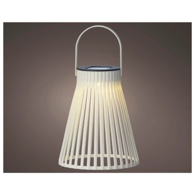 Afbeelding van Lumineo Solar Lantaarn Tafellamp Ø14x18 cm Ecru