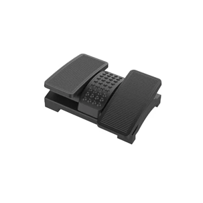 Afbeelding van Q Connect Premium voetensteun van kunststof, anti slip coating, in hoogte verstelbare ergonomische voetsteun met massagestructuur, voetsteunen, zwart, afmetingen: 43 x 32 10,5 cm