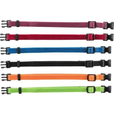 Afbeelding van Trixie Puppy Halsband Set Zwart/Rood/Blauw/Appel/Papaya/Orchidee 22 35 CM 6 ST (384939)