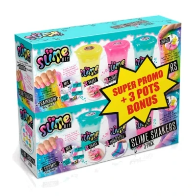Afbeelding van CANAL TOYS So Slime 3 Potten Plus Bonusglazen, meerkleurig, eenheidsmaat