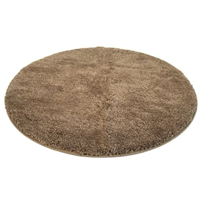 Afbeelding van Kinzler J 10001/52 bruin badmat, microvezel, 90 cm rond