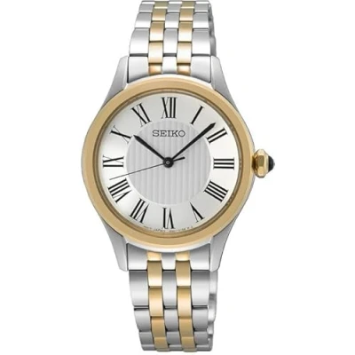 Afbeelding van Seiko SUR612P1 Bicolour Dameshorloge GoudkleurZilverkleur