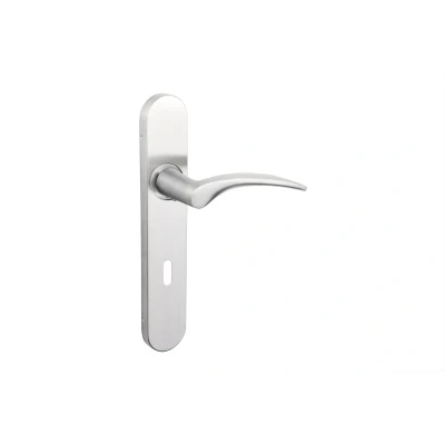 Afbeelding van Lavuzo deurkruk Lodini RVS met afgerond schild SL72 Per set