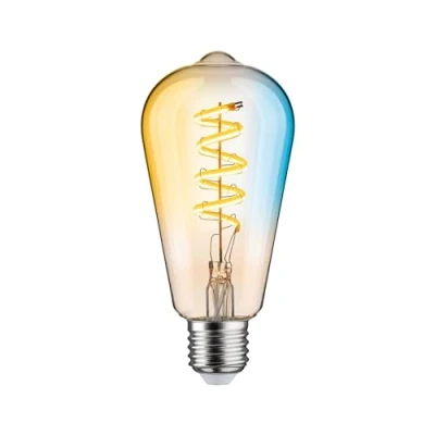 Afbeelding van 29157 Paulmann Home LED lamp E27 Energielabel: G (A G) 7.5 W Warmwit tot koudwit Goud