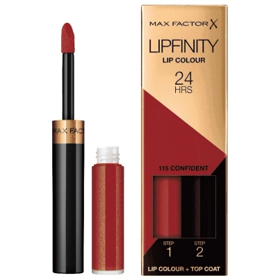 Afbeelding van Max Factor Lipfinity Vloeibare lippenstift, Dames, Maat: 2.3 ml, 115 confident