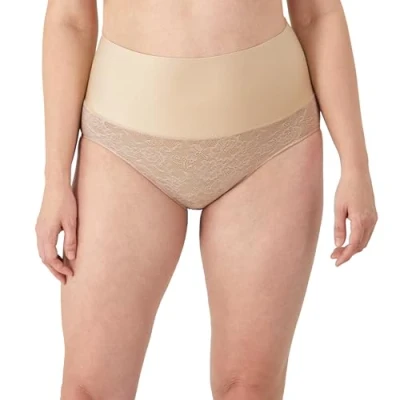 Afbeelding van Maidenform Dames Tame Your Tummy Shapewear Slips, Transparant Naakt Kant, M