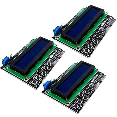 Afbeelding van AZDelivery 3 x LCD1602 Display Keypad Shield HD44780 1602 Module met 2x16 Tekens compatibel Arduino inklusive E Book!