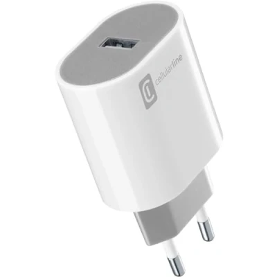 Afbeelding van Cellularline ACHUSBSMART12WW oplader voor mobiele apparatuur Universeel Wit AC Binnen