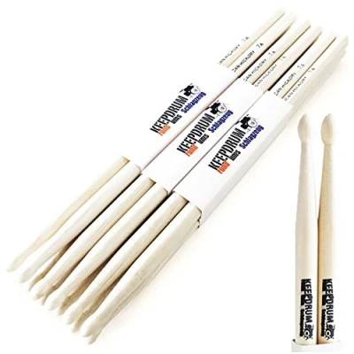 Afbeelding van keepdrum 7A Hickory Drumsticks Drumstokken 6 paar
