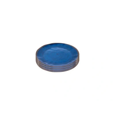 Afbeelding van Bo Camp Ontbijtbord Halo 4 Stuks Melamine Blauw
