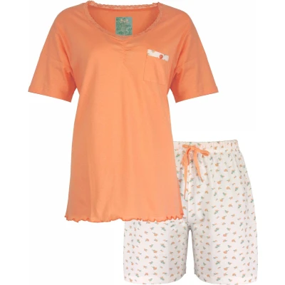 Afbeelding van Tenderness Dames Shortama Oranje Maten: S