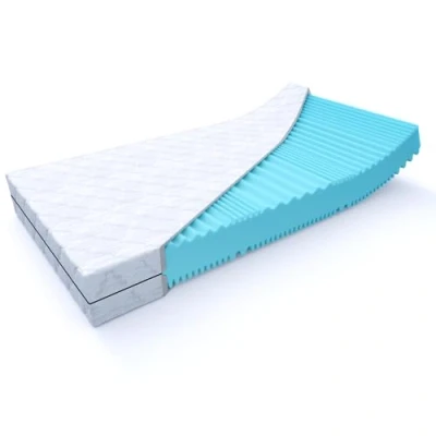 Afbeelding van MSS e.K. 2 hardheden in één matras H4/H5 hart/sehr hart Omkeerbaar AQUA DELUXE hoogte ca. 21 cm (kernhoogte 19 cm) 180 x 200 7 zones comfortschuim hoogwaardige microvezel hoes