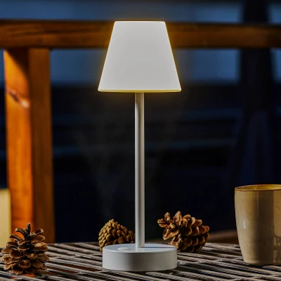 Afbeelding van Newgarden Lola Slim LED tafellamp accu, wit