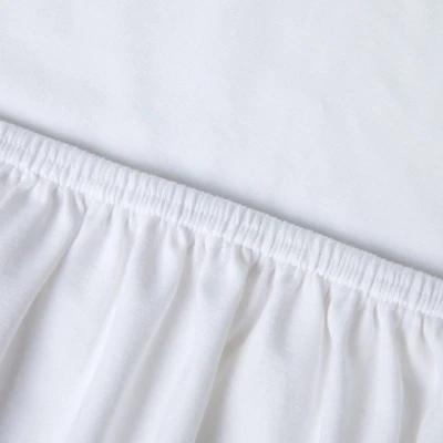 Afbeelding van Kayori Edo splittopper hoeslaken katoensatijn Wit 180/200 (Kleur: Wit)